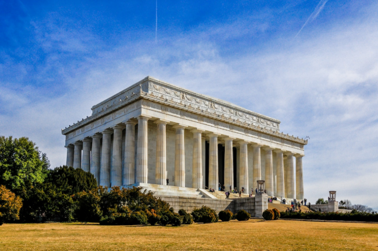 The Lincoln Memorial in Washington, DC